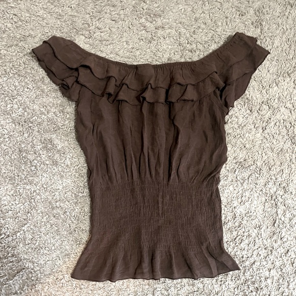 Dots Ruffle Top - Picture 2 of 4